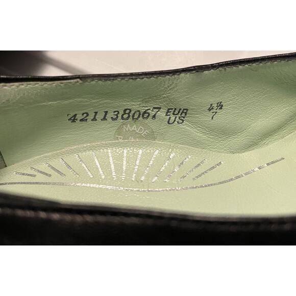 Mephisto Mary Jane Flats Women 7M Shoes Black Leather Slip On Comfort Loafers - Picture 6 of 11